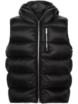 Rick Owens дутый жилет Sealed, черный