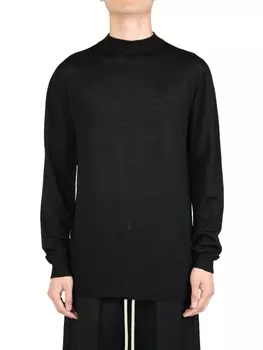 Rick Owens джемпер Level Lupetto тонкой вязки, черный
