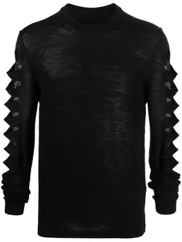 Rick Owens джемпер с вырезами, черный