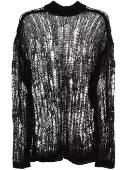 Rick Owens джемпер Tommy Lupetto крупной вязки, черный