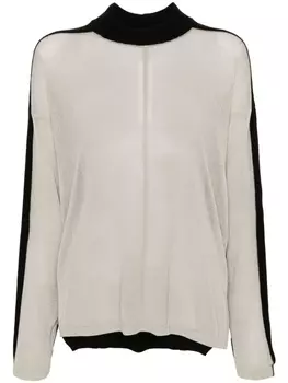 Rick Owens джемпер в двух тонах, черный