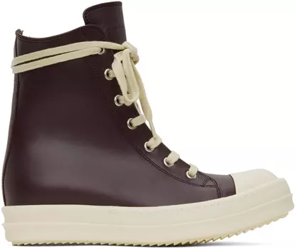 Rick Owens Фиолетовые Высокие Кроссовки