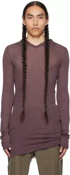 Rick Owens Фиолетовый полупрозрачный худи