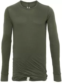 Rick Owens футболка Double, зеленый