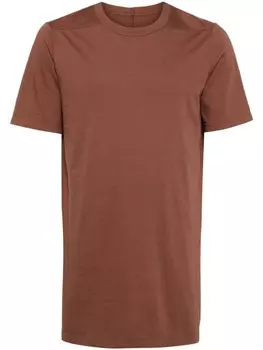 Rick Owens футболка из хлопкового джерси, коричневый
