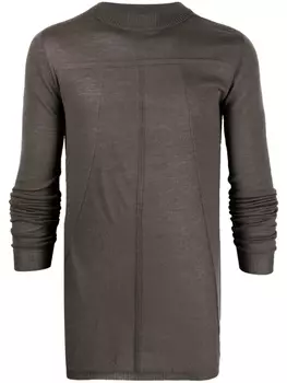 Rick Owens футболка с длинными рукавами, коричневый
