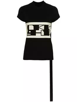Rick Owens футболка с логотипом, черный