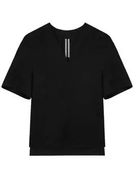 Rick Owens футболка с V-образным вырезом, черный