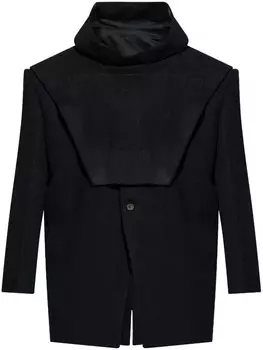 Rick Owens капюшон с пряжкой, черный