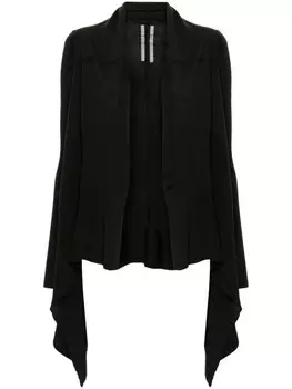 Rick Owens кардиган Medium Wrap из вирджинской шерсти, зеленый