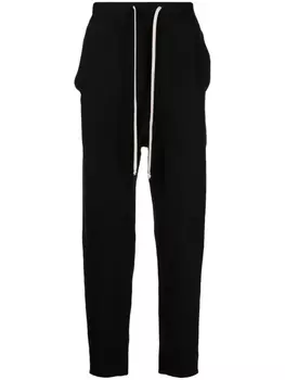 Rick Owens кашемировые брюки с кулиской, черный