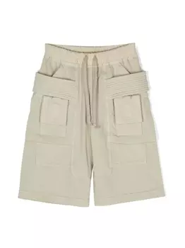 Rick Owens Kids шорты с кулиской, нейтральный цвет