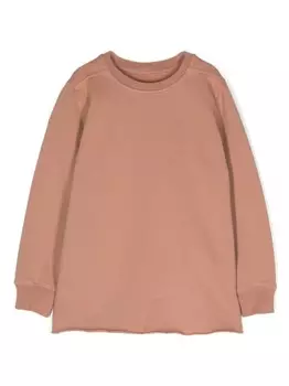 Rick Owens Kids толстовка с необработанными краями, розовый