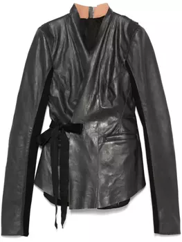 Rick Owens кожаная куртка, черный