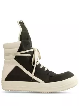 Rick Owens кроссовки Geobasket, зеленый