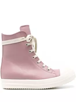 Rick Owens кроссовки на шнуровке, розовый