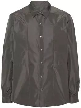 Rick Owens куртка-рубашка Fogpocket, серый