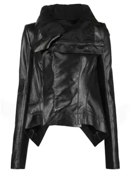 Rick Owens куртка с драпировкой, черный