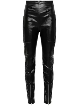 Rick Owens легинсы Dirst с завышенной талией, черный