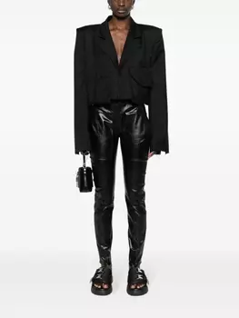 Rick Owens легинсы с эластичным поясом, черный