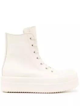 Rick Owens Lido Mega Bumper high-top sneakers, нейтральный цвет