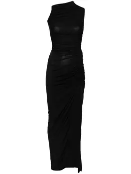 Rick Owens Lilies платье макси со сборками, черный