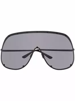 Rick Owens массивные солнцезащитные очки, черный