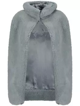 Rick Owens накидка из овчины, синий