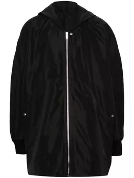 Rick Owens пальто Jumbo Peter с капюшоном, черный