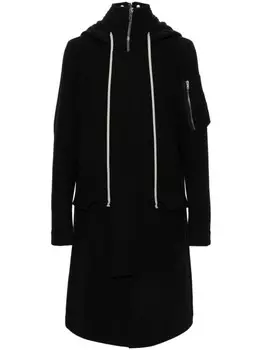 Rick Owens пальто Мегапарка, черный