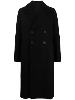 Rick Owens пальто New Bell из вирджинской шерсти, черный