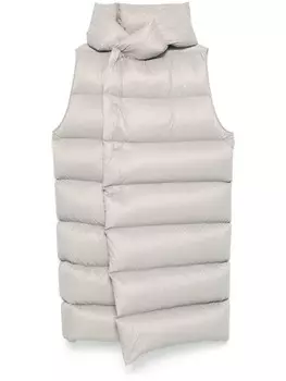 Rick Owens пальто с капюшоном, серый