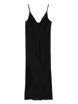 Rick Owens платье-комбинация миди, черный