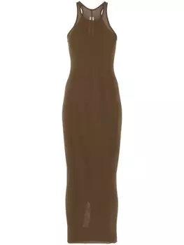 Rick Owens платье миди Forever, коричневый
