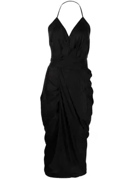 Rick Owens платье миди Laura со сборками, черный