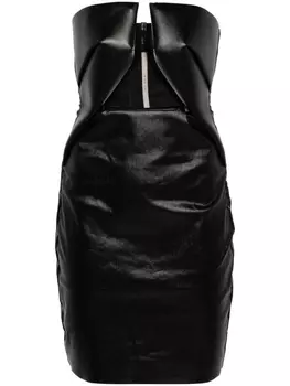 Rick Owens платье мини без бретелей, черный