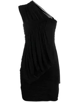 Rick Owens платье мини на одно плечо, черный