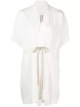 Rick Owens платье с завязками, белый