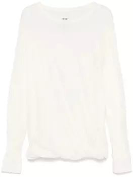 Rick Owens плиссированная футболка, белый