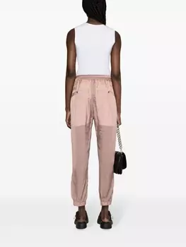 Rick Owens полупрозрачные спортивные брюки, розовый