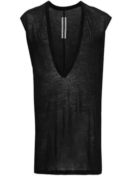 Rick Owens полупрозрачный топ Dyan, черный
