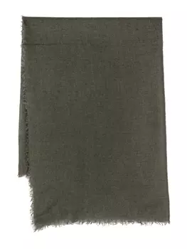 Rick Owens потертый шарф, зеленый
