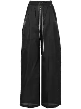 Rick Owens прямые брюки со складками, черный