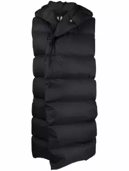 Rick Owens пуховик без рукавов, черный