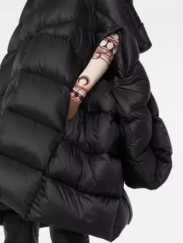Rick Owens пуховик Geth, черный