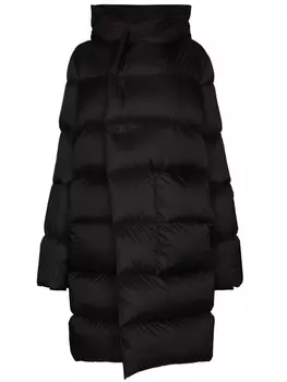 Rick Owens пуховик с капюшоном, черный