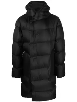Rick Owens пуховик с капюшоном, черный