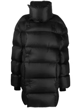 Rick Owens пуховик с высоким воротником, черный