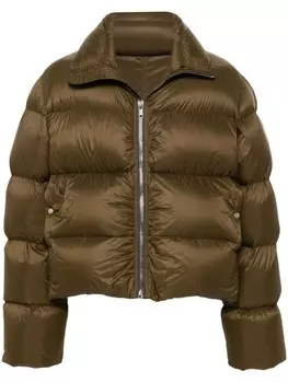 Rick Owens пуховик Turtle JKT, зеленый