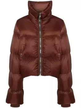 Rick Owens пуховик Turtle, коричневый
